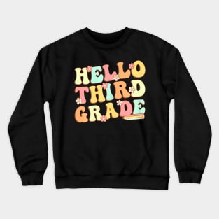 Third Grade Team 3rd Grade Teacher Girl Back to School Crewneck Sweatshirt